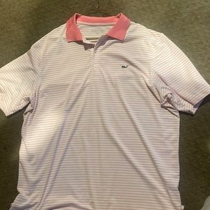 Vineyard vines polo - Pink/white - XL